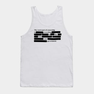 Censorship Freedom of Speech Tank Top